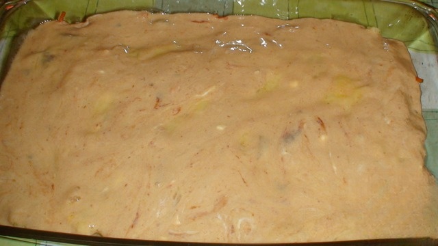 Casserole with beef and apples