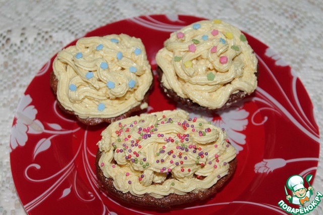 Cupcakes with semolina