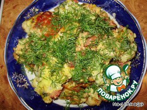 Омлет с цветной капустой