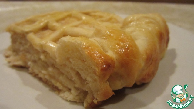 Brass cake with Apple cream filling