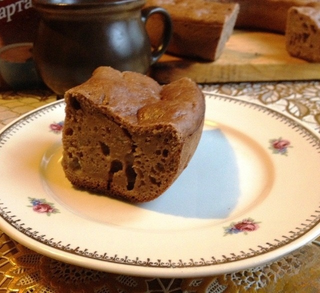 Шоколадно-банановый кекс