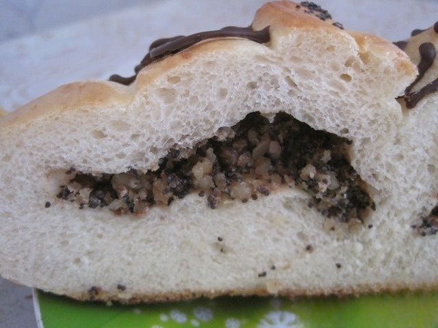 Easter Bunny with poppy seeds and walnuts