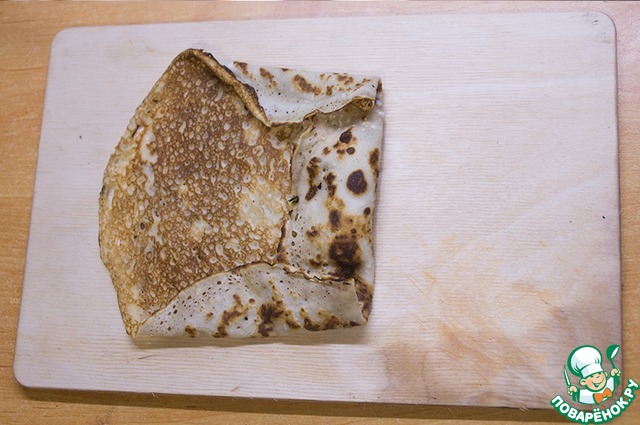 Pancakes with tuna