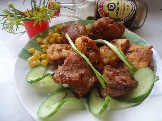 Onion roll with chicken