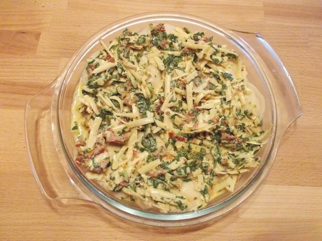 Dumplings, baked in the microwave