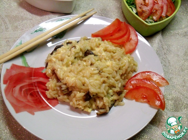 Risotto with porcini mushrooms