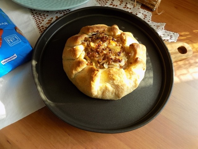 Постная галета с капустой и гречкой