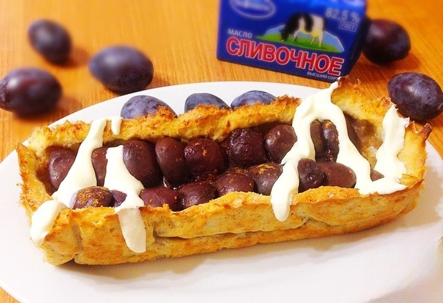 Пирог сливовый