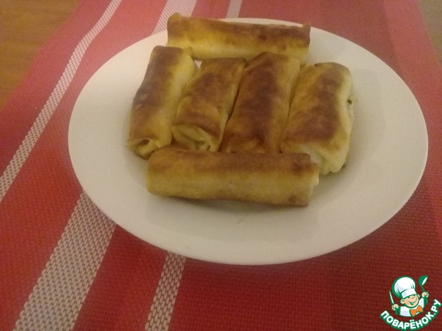 Вегетарианские блинчики с картофельной начинкой