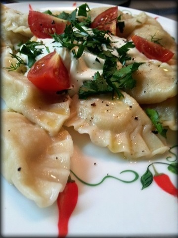 Вареники с капустой и творогом