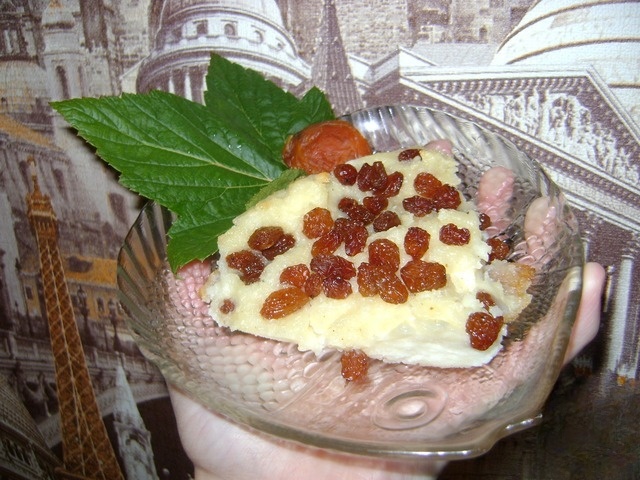 Children's lazy cottage cheese casserole