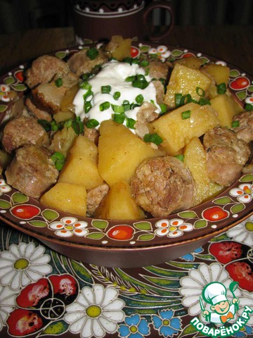 Potato goulash with sausage