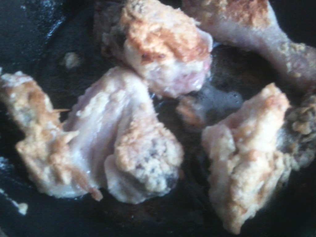 Juicy chicken in batter