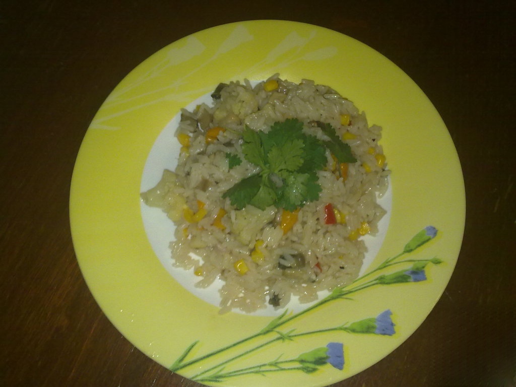 Rice with vegetables