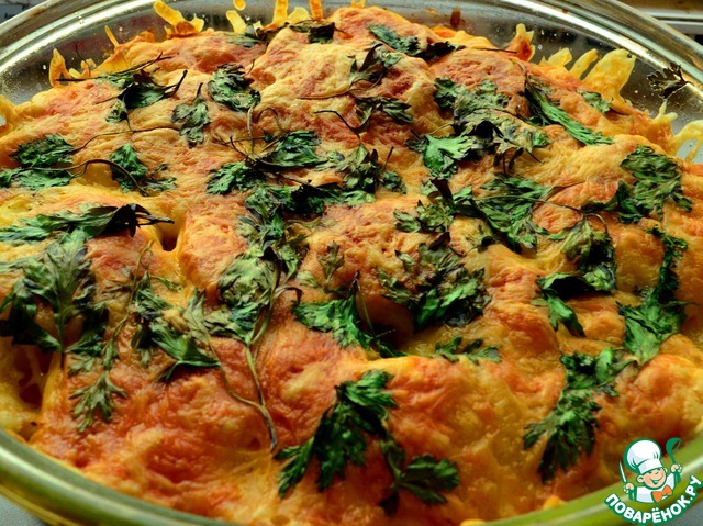 Картофель, запеченный с помидорами