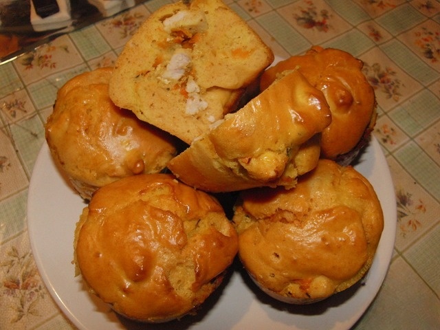 Маффины с куриной грудкой