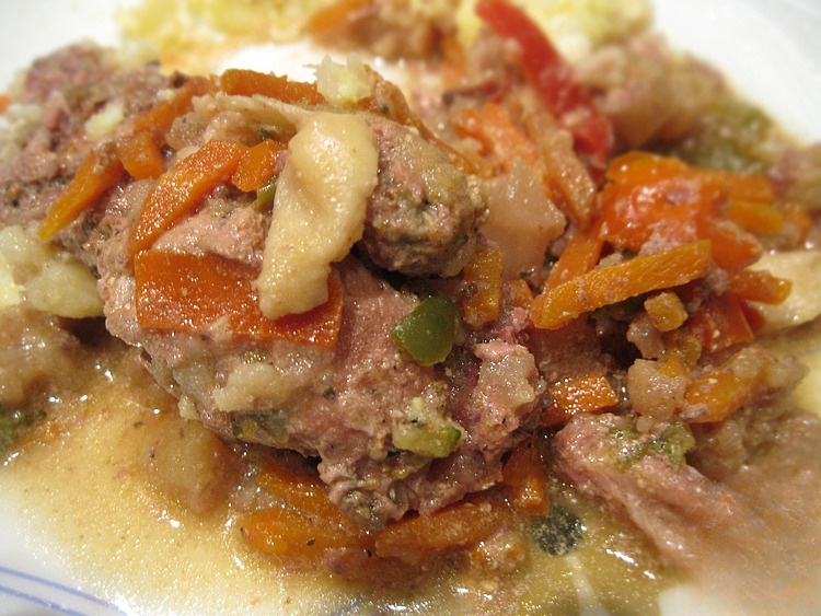 The jugged hare, braised in wine