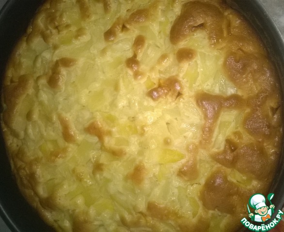 Яблочно-ананасовый пирог