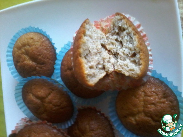 Muffins out of bananas