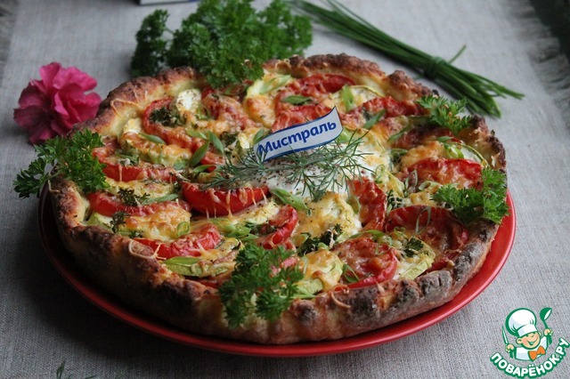 Pie with millet and vegetables