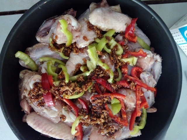 Курица с перцем в карамели