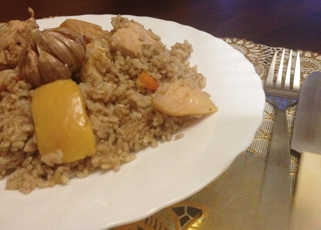 Плов с айвой 