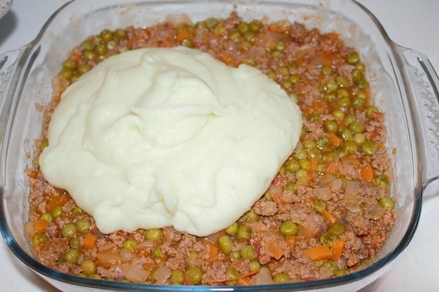 Cottage pie with cauliflower