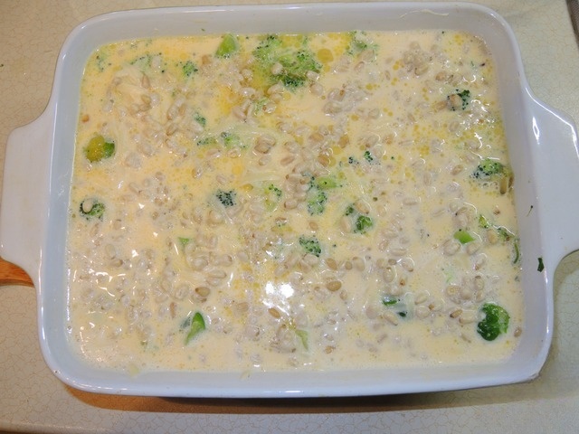 Cabbage clafoutis