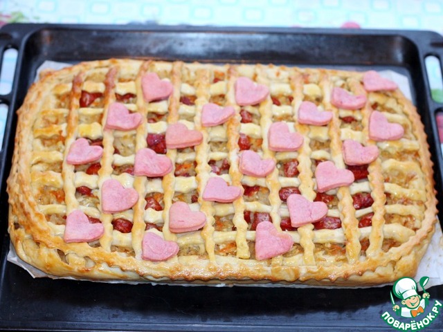 Кулебяка с двойной начинкой 