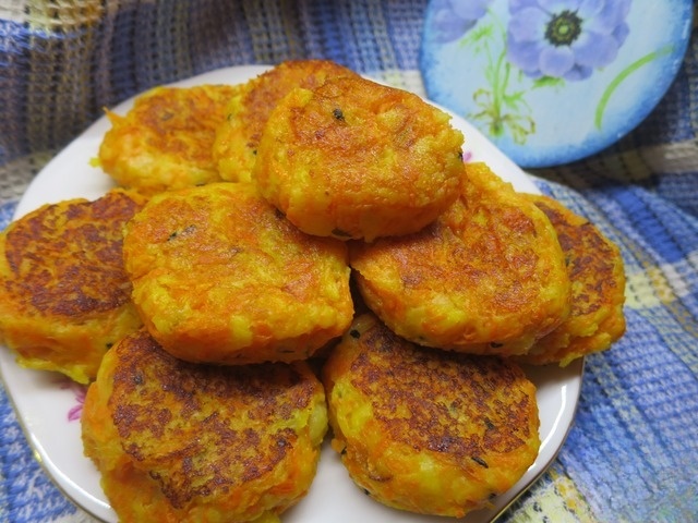 Potato and carrot patties