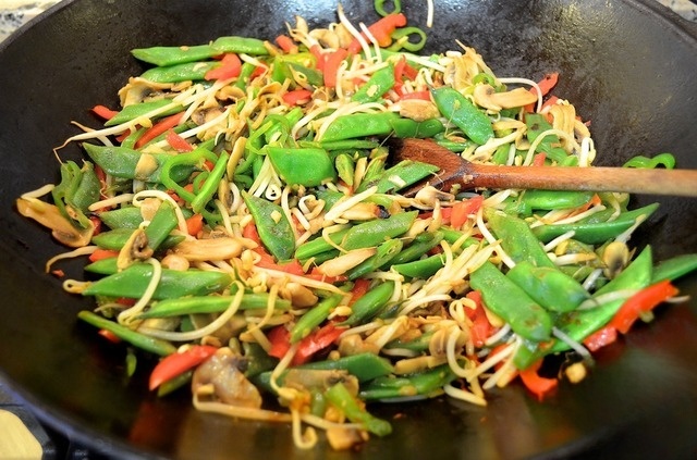 Stir fry with beef and vegetables