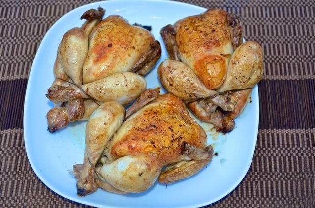 Chicken with spicy corn salad