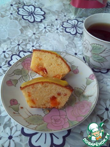 Кукурузные кексы с курагой