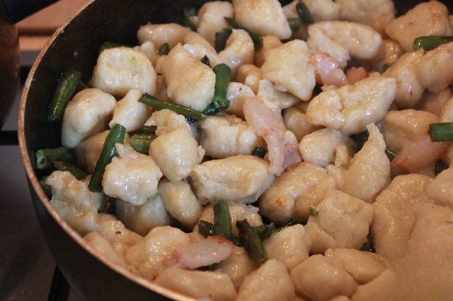 Gnocchi with green beans