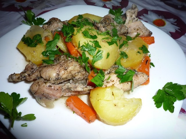 Chicken with vegetables