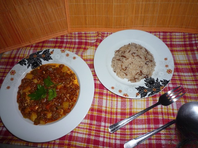Vegetable stew with beef