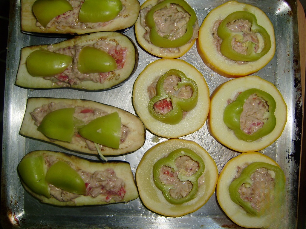 Eggplant with tender filling
