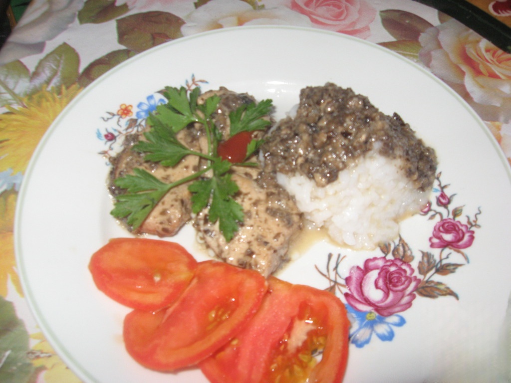 Chicken breast with mushrooms