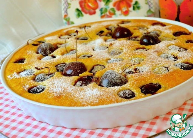 Clafoutis with cherries