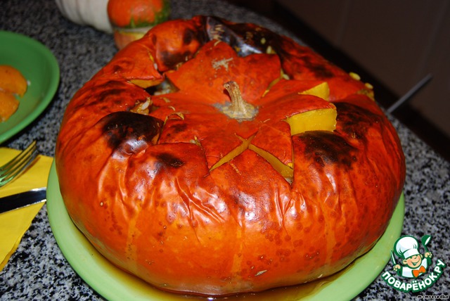 Risotto in a pumpkin