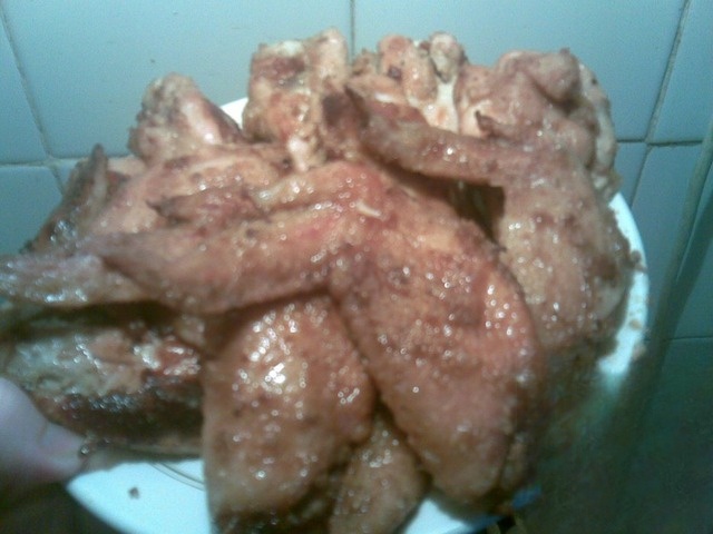 Крылышки маринованные в горчице