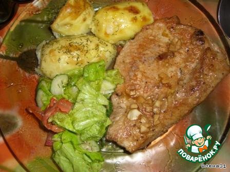Pork chops with potatoes