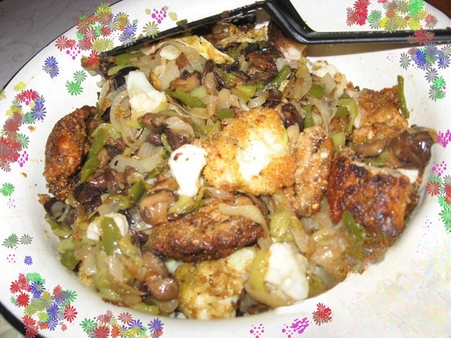 Путь к сердцу мужчины... курица в красном масле