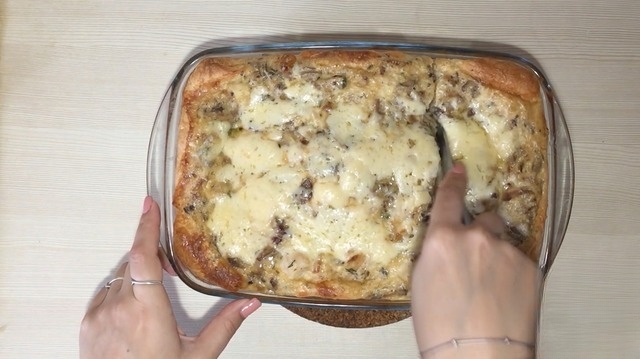 Киш с курицей и грибами