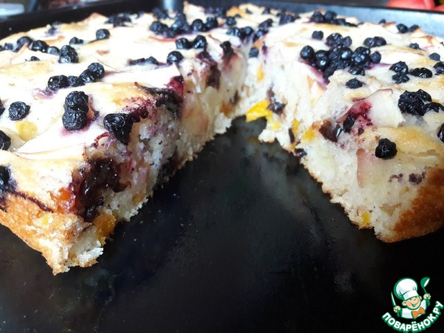 Tart apples, prunes and apricots