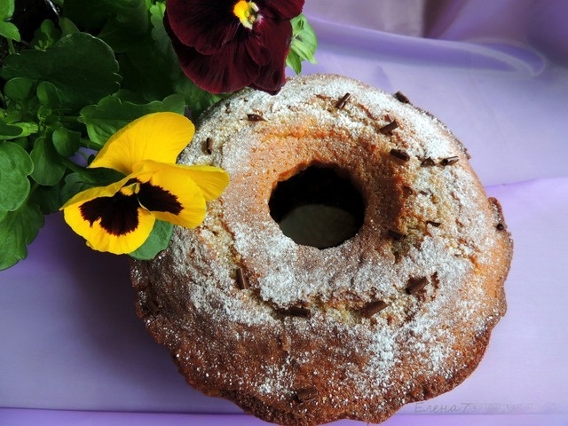 Кекс с йогуртом и какао