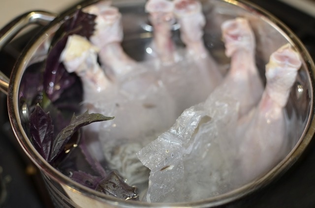 Рис с курицей и базиликом