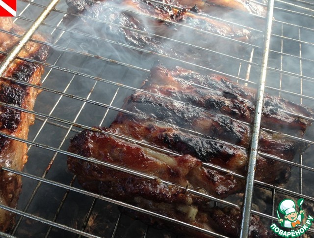 Pork ribs BBQ