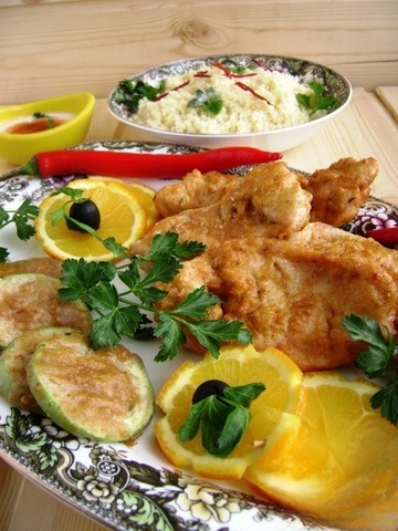 Куриная грудка с кус-кусом