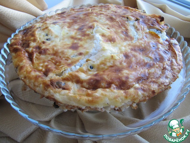 Запеканка из творога с рисом и яблоком